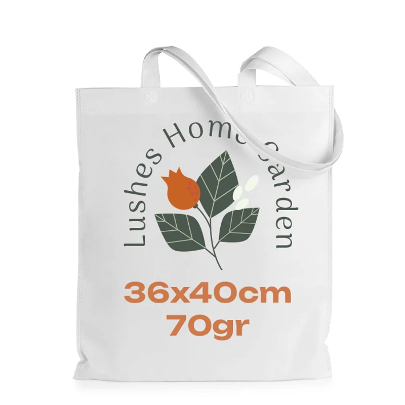 Shopper in TNT disponibile in diversi colori con manici lunghi da 70gr 36x40cm