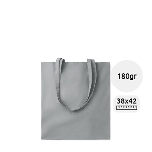 Shopper in cotone con manici lunghi in colori assortiti 180gr 38x42cm