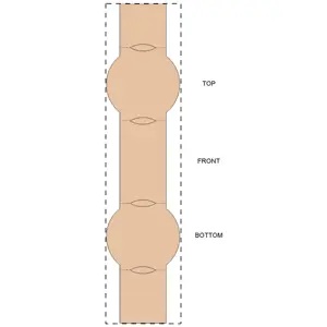Fascia in carta kraft personalizzata