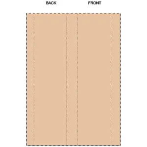 Fascia in carta kraft personalizzata