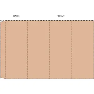 Fascia in carta kraft personalizzata