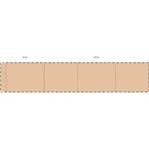 Fascia in carta kraft personalizzata