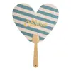 Ventaglio Uchiwa personalizzabile con manico in bambù e carta kraft