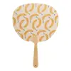 Ventaglio Uchiwa personalizzabile con manico in bambù e carta kraft