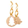 Decorazione Albero Di Natale 2 in 1 in legno bambù