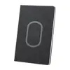 Block notes A5 con caricatore wireless integrato sulla copertina e 80 fogli a righe