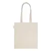 Shopper in 100% Cotone biologico con manici lunghi in colore naturale da 120gr 38x42cm
