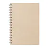 Block note A5 a spirale in cartoncino riciclato con 80 fogli a righe