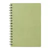Block note A5 a spirale in cartoncino riciclato con 80 fogli a righe