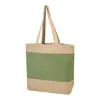 Borsa spiaggia colorata in juta e cotone con manici lunghi 48×35×15cm