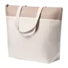 Borsa termica per la spesa in 100% cotone e juta laminata con imbottitura in alluminio da 140gr 43×33×14cm