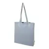 Shopper per la spesa in cotone riciclato con manici lunghi in diverse colorazioni 140gr 38×42cm
