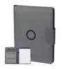 Cartella portadocumenti in RPET con block note A4 da 20 fogli a righe e caricabatterie rapido magnetico wireless 10W