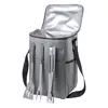 Borsa termica in RPET con set barbecue in acciaio inox 25×38×20cm