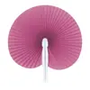 Ventaglio in carta con supporto in plastica disponibile in vari colori