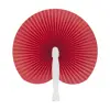 Ventaglio in carta con supporto in plastica disponibile in vari colori