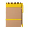 Block Notes B7  in carta riciclata e 70 fogli a righe e penna in refill blu