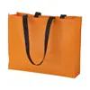 Shopper per la spesa in TNT disponibile in diverse colorazioni con manici lunghi neri da 90gr 40x32x11cm