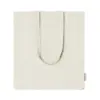Shopper in cotone riciclato con soffietto e manici lunghi da 140gr 38×42×8cm