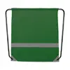 Sacca in poliestere 190T con dettagli riflettenti per alta visibilità e chiusura a coulisse 350×410mm