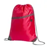Sacca in poliestere con chiusura a coulisse e tasca frontale e uscita per auricolari da 210D 34x45cm