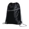 Sacca in poliestere con chiusura a coulisse e tasca frontale e uscita per auricolari da 210D 34x45cm