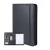 Cartella in pelle PU con blocco appunti a righe e power bank integrato da 5000 Mah