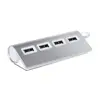 Multipresa hub USB a 4 porte in alluminio