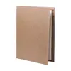 Cartella in cartone ricciclato porta documenti con blocco appunti e penna a sfera in refill blu 23×32cm