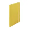 Block Notes A5 con copertina in finta pelle e 100 fogli neutri con segnalibro e cinturino in gomma coordinati