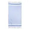 Telo mare pareo a righe bicolore cotone e poliestere 210gr 90x180cm
