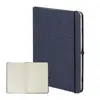 Block notes A5 con copertina in RPET e 80 fogli neutri con segnalibro e portapenna 