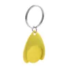 Portachiavi con gettone in plastica