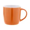 Tazza in ceramica colorata con interno bianco e confezione di cartoncino kraft 335ml