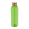 Borraccia in RPET trasparente in diverse colazionicon tappo in bambù da 500ml