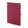 Block note a spirale A5 con copertina RPET a 70 fogli a righe in carta kraft riciclata con portapenne e inserto in plastica di paglia di grano per cellulare ed elastico