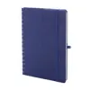 Block note a spirale A5 con copertina RPET a 70 fogli a righe in carta kraft riciclata con portapenne e inserto in plastica di paglia di grano per cellulare ed elastico