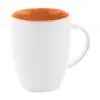 Tazza bicolore in ceramica bianca e interno colorato con confezione di cartoncino kraft 340ml