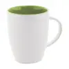 Tazza bicolore in ceramica bianca e interno colorato con confezione di cartoncino kraft 340ml