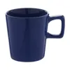 Tazza in ceramica colorata con manico rettangolare in confezione in cartoncino kraft da 280ml