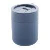 Tazza da viaggio da 300ml in ceramica rivestita con silicone e coperchio in plastica PP
