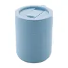 Tazza da viaggio da 300ml in ceramica rivestita con silicone e coperchio in plastica PP