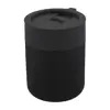 Tazza da viaggio da 300ml in ceramica rivestita con silicone e coperchio in plastica PP