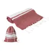 Telo mare in cotone riciclato RPET e sacca con chiusura a coulisse 180gr