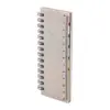 Block note con copertina in plastica ecologica in paglia di grano con fogli in carta riciclata a righe e note adesive segnapagina 54×130×8mm