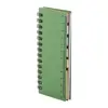 Block note con copertina in plastica ecologica in paglia di grano con fogli in carta riciclata a righe e note adesive segnapagina 54×130×8mm