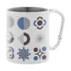 Tazza termica in acciaio inox riciclato da 300ml ideale per sublimazione con moschettone