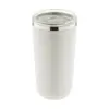 Tazza termica in acciaio inox a doppia parete con rivestimento in plastica PP e coperchio 500ml