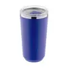 Tazza termica in acciaio inox a doppia parete con rivestimento in plastica PP e coperchio 500ml