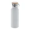 Borraccia in acciaio inox riciclato a doppia parete con coperchio in bambù 500ml 